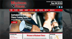 Desktop Screenshot of maxfitgym.com